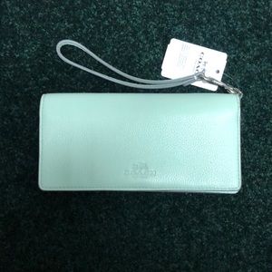 Coach leather slim wallet